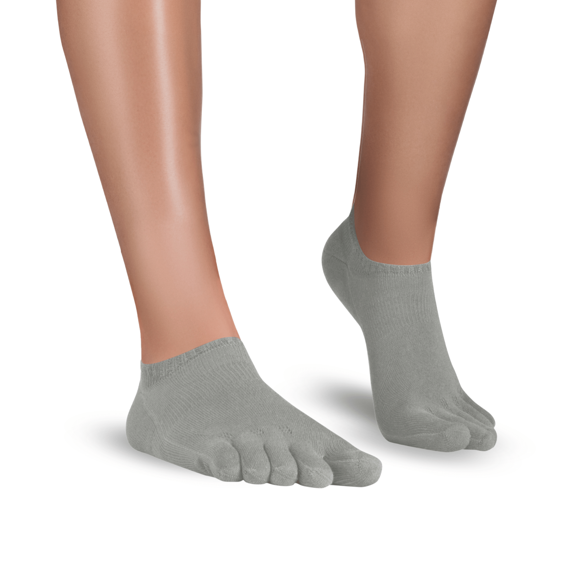 Track and Trail Running Mate Sneaker toe socks no show sports grey