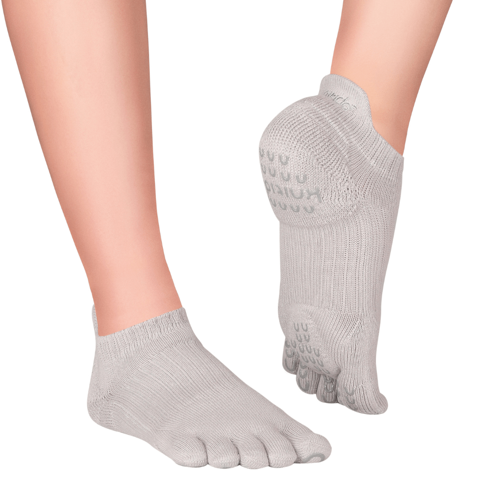 Toesox Low Rise Half-Toe Yoga Grip Socks at