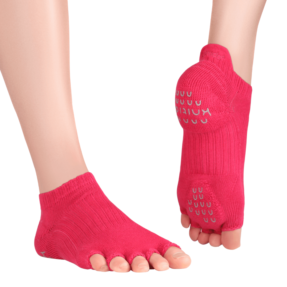 Gestrickte Winter-Yoga-Socken, Trainingssocken, zehenloses