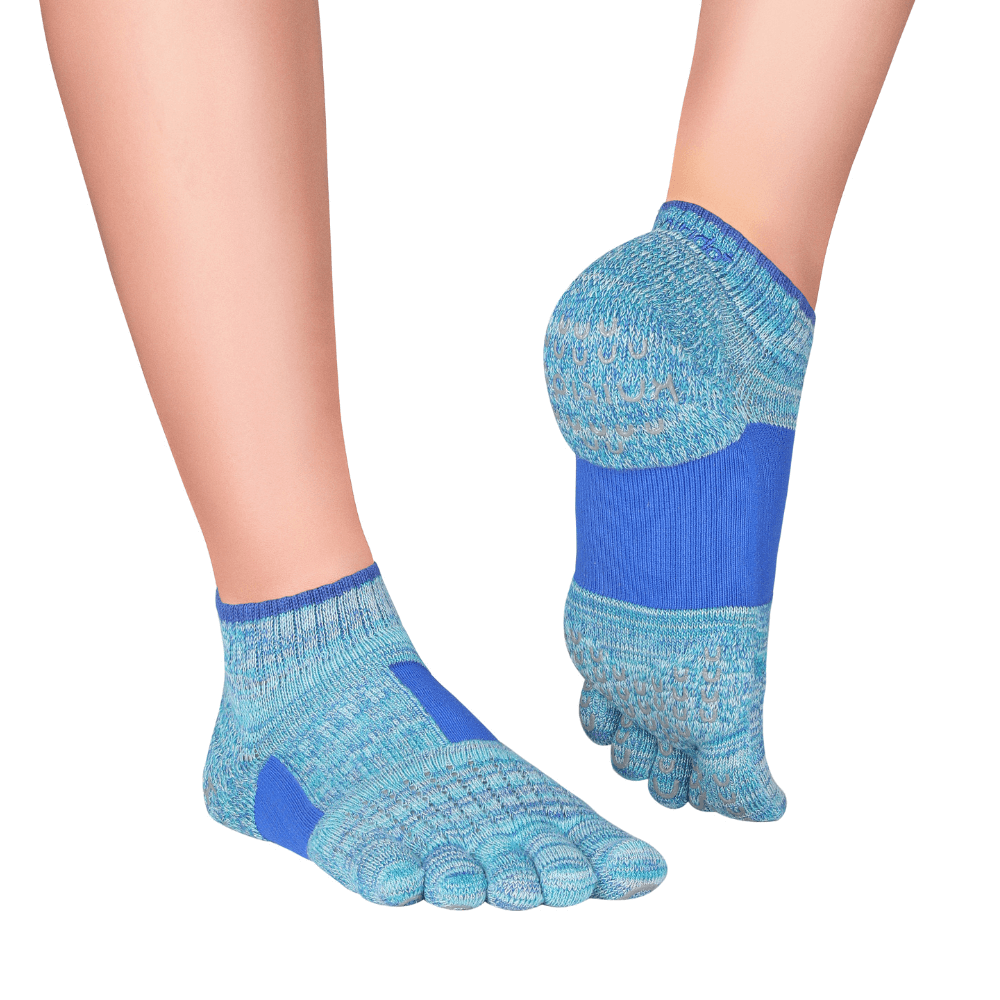 Knitido Plus toe socks Umi, Yoga Arch Support mottled with metatarsal support