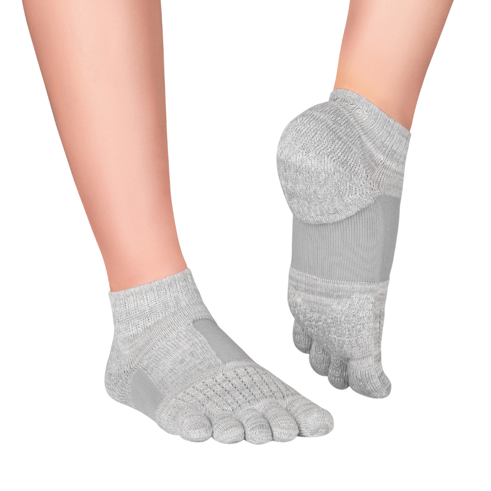Knitido Plus calze con dita Umi, plantare Yoga screziato con supporto metatarsale
