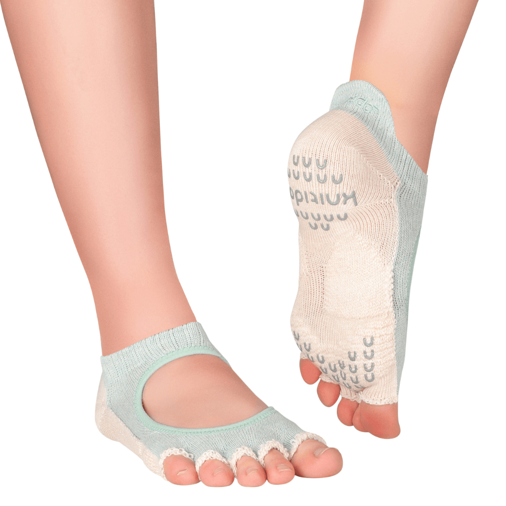 Knitido Plus "Kokoro" socks with open toes