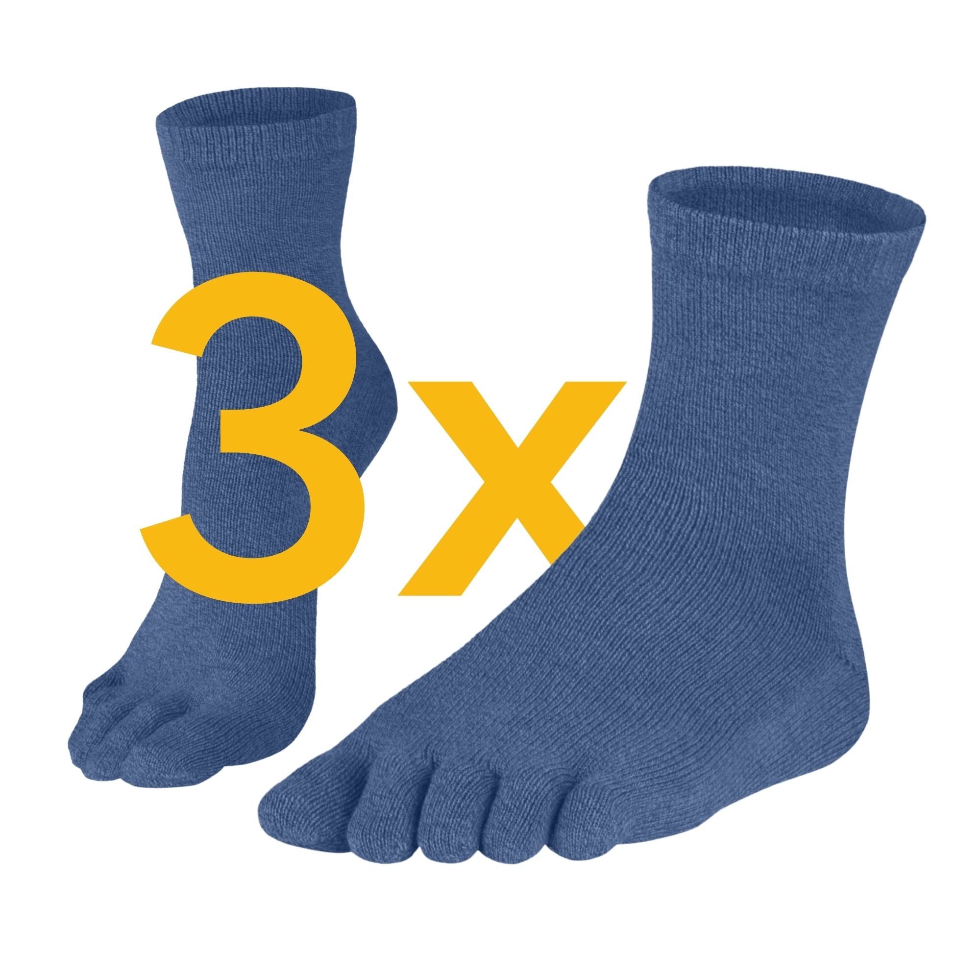 Knitido Essentials midi toe socks from cotton - Knitido®