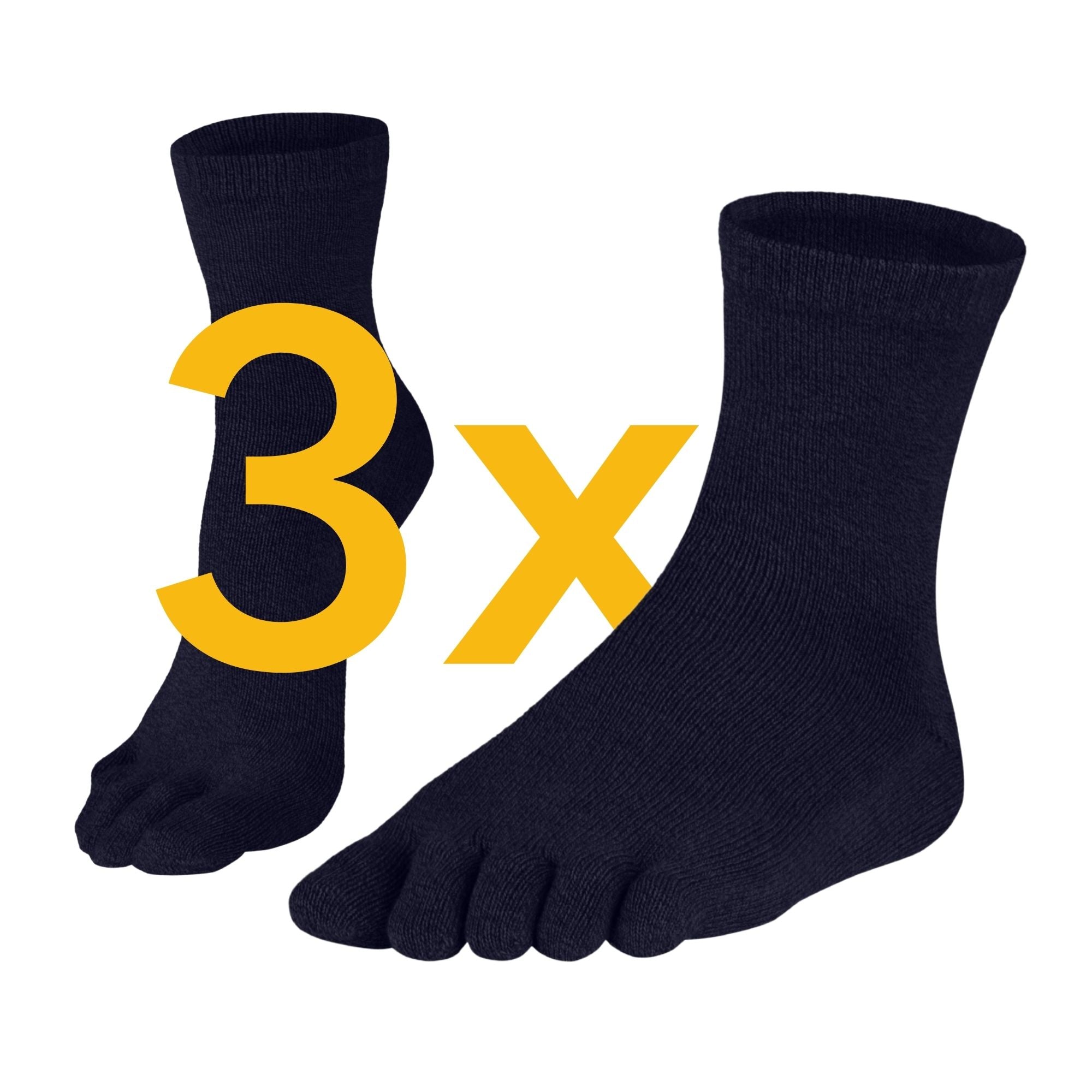 Knitido Essentials midi toe socks from cotton - Knitido®