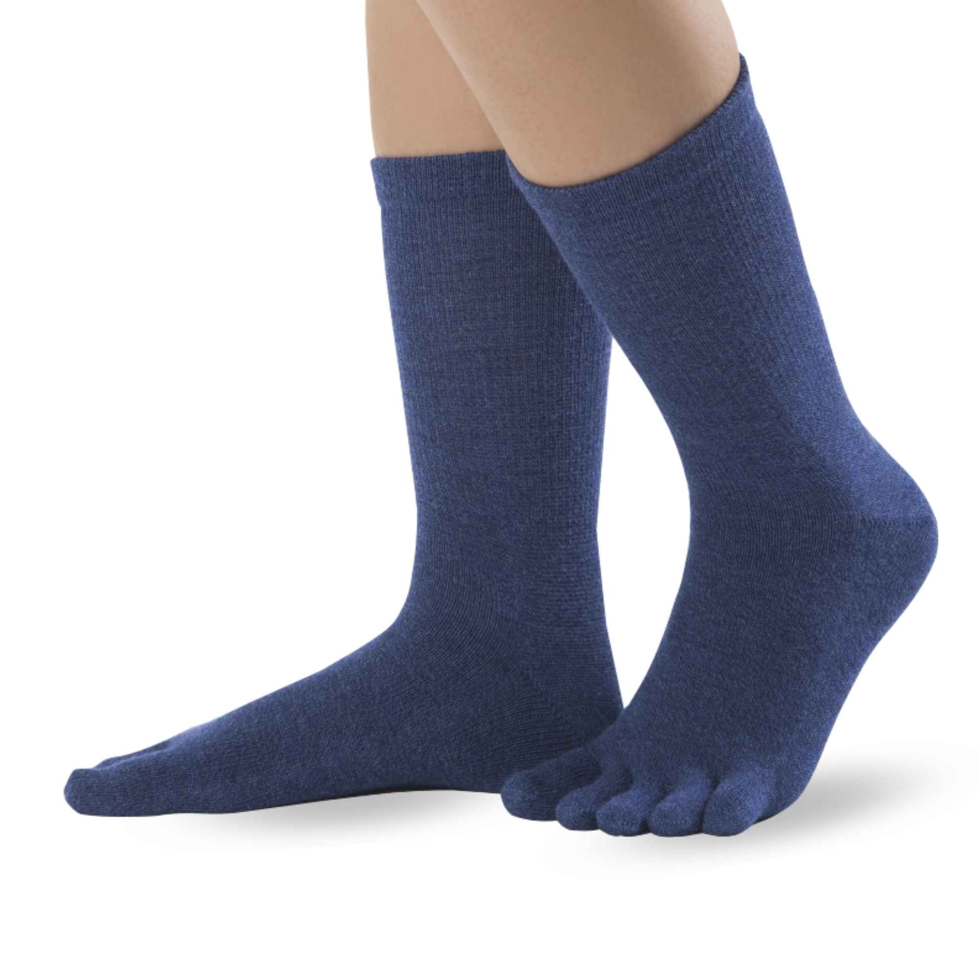 3er Sparpack Knitido Cotton & Merino Melange Zehensocken - Knitido®