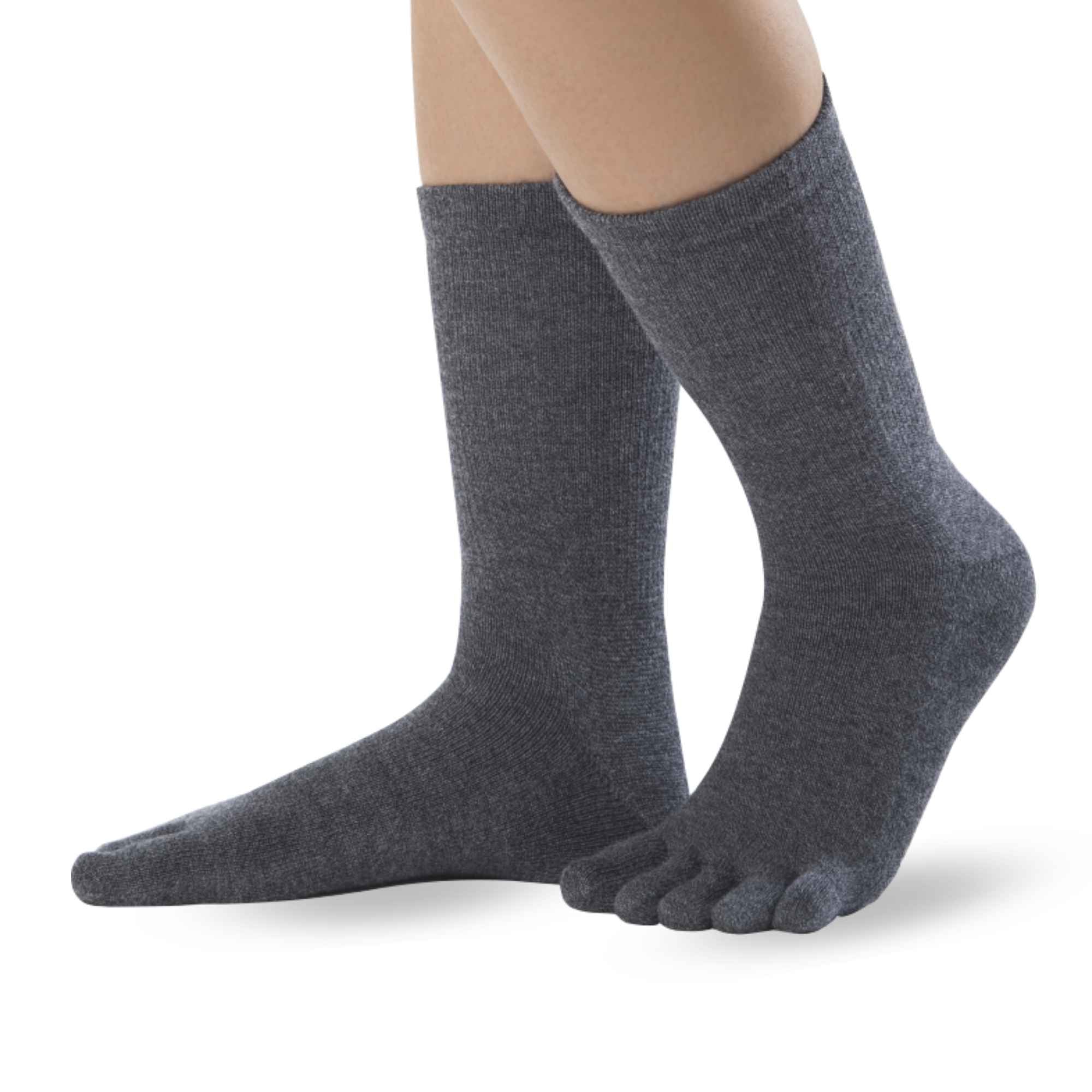 Economy pack of 3 Knitido Cotton & Merino  Melange toe socks - Knitido®