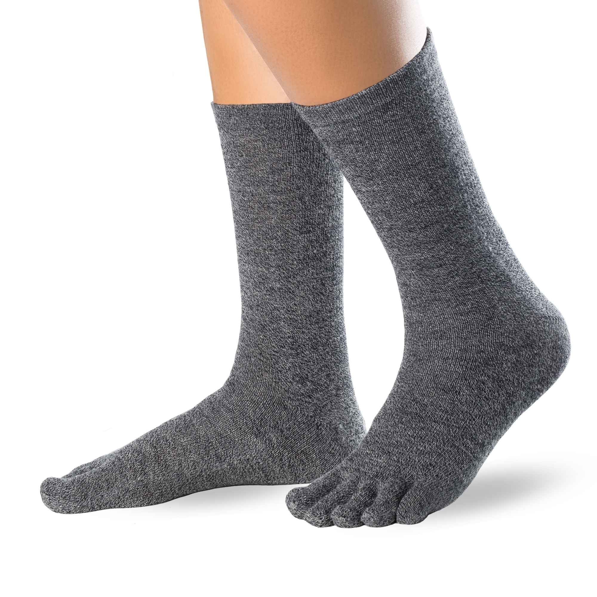 Economy pack of 3 Knitido Cotton & Merino  Melange toe socks - Knitido®