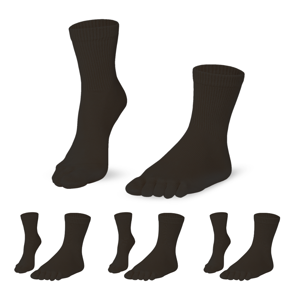 3er Sparpack Essentials Relax, wadenlange Komfort-Zehensocken - Knitido®