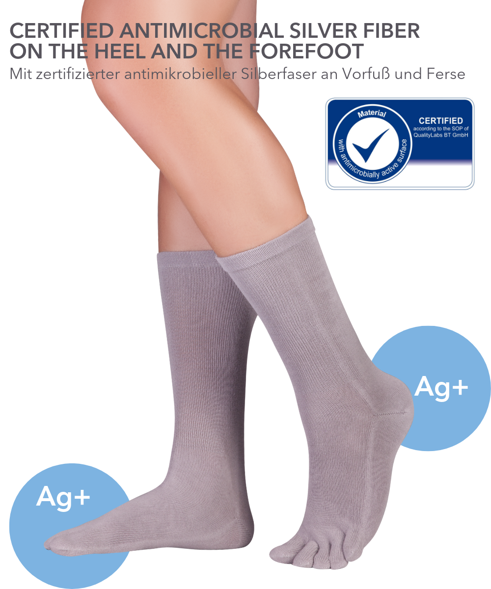 Knitido Dr. Foot Silver Protect chaussettes à orteils antimicrobien