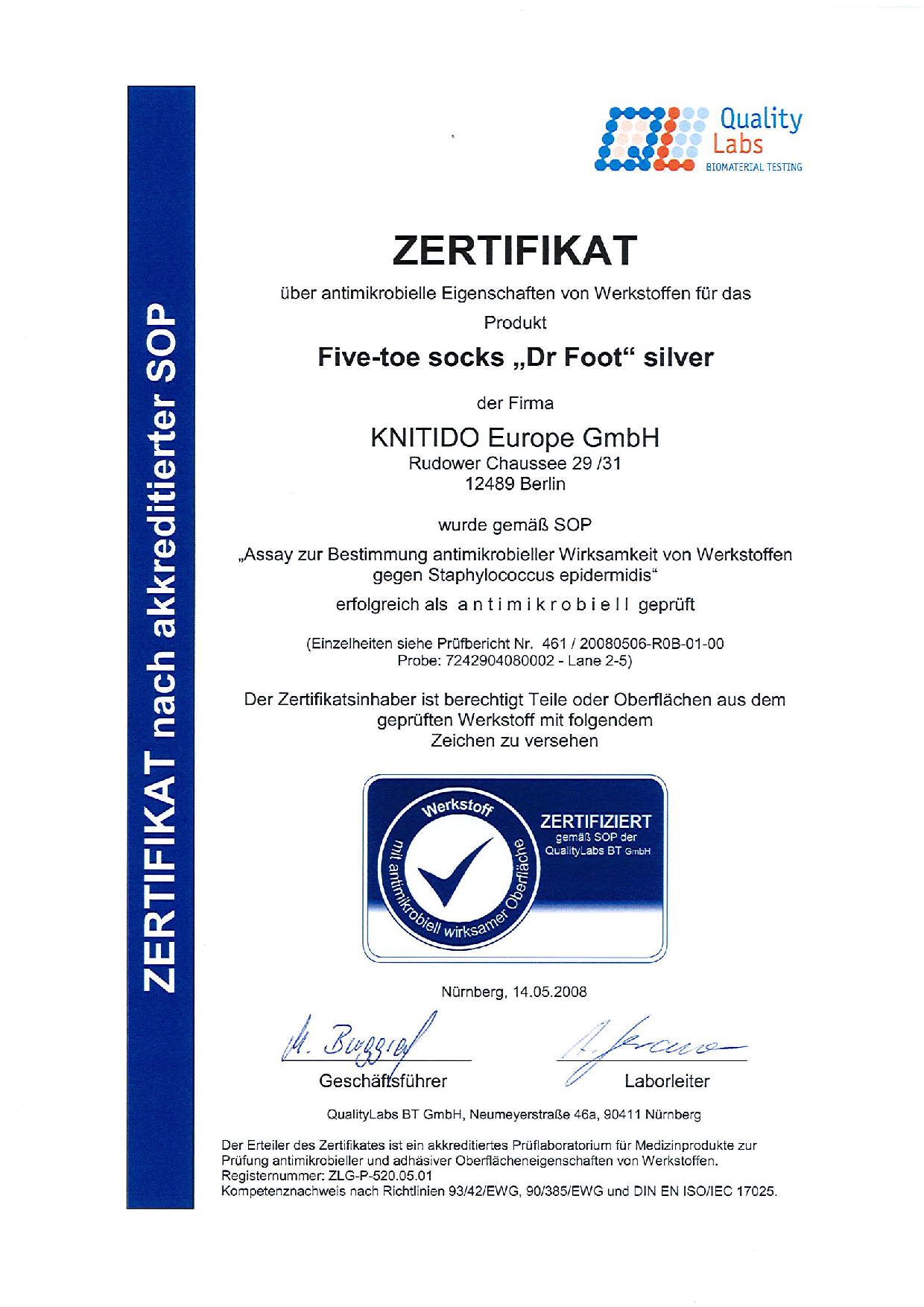 Knitido Dr Foot Silver Protect antimicrobiële korte sokken