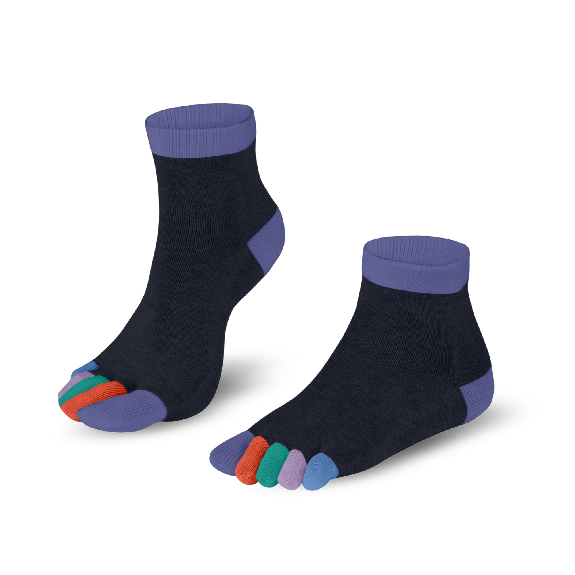 Knitido Rainbows short colorful toe socks