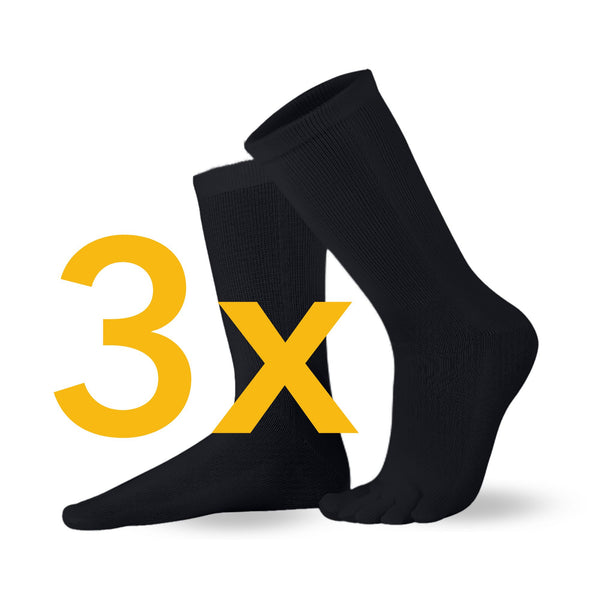 Economy pack of 3 | Knitido Essentials  Cotton toe socks