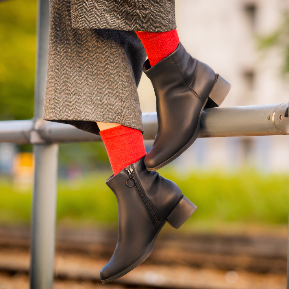 3-Pack Knitido Cotton & Merino Melange Toe Socks