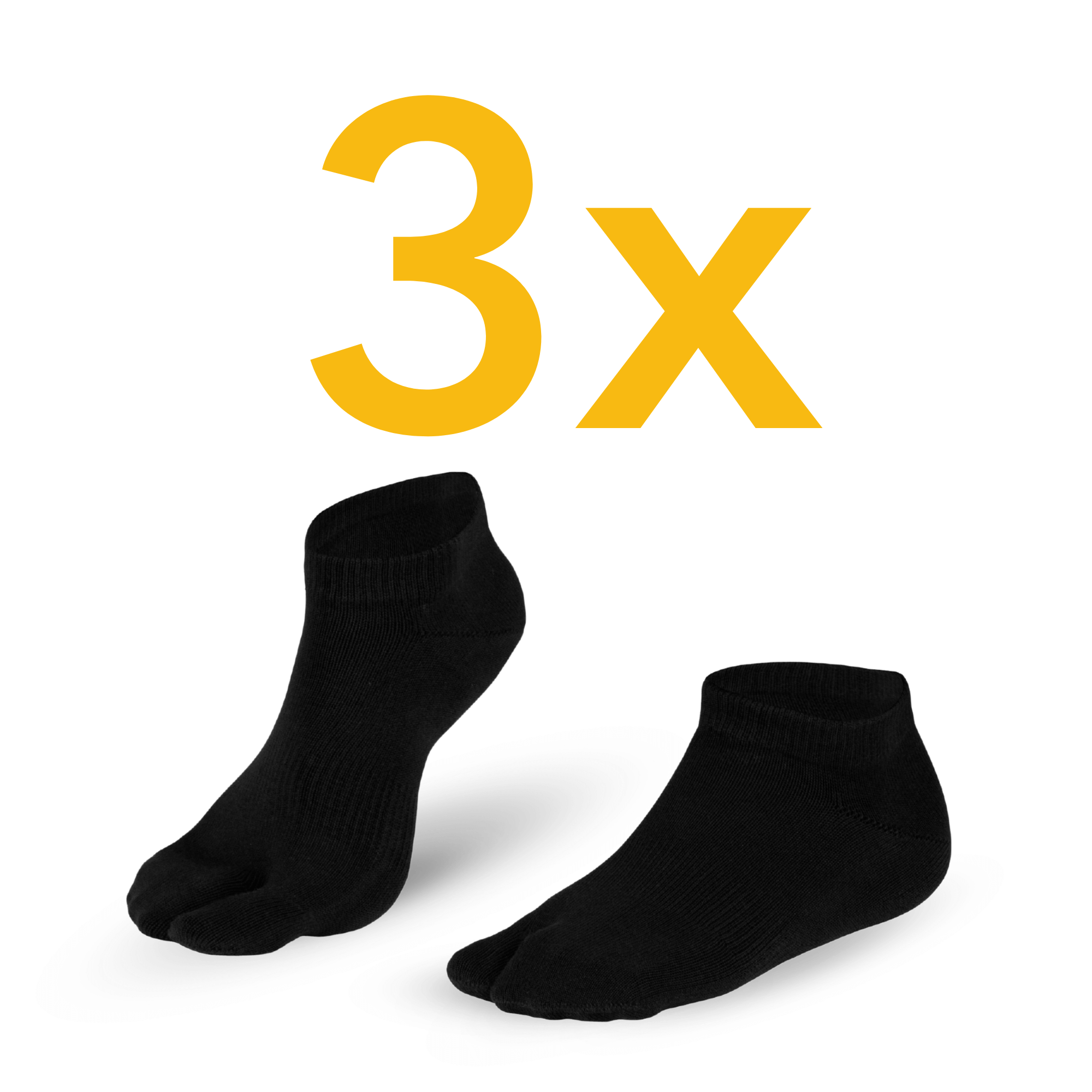 3-pack Traditionals Tabi Sneaker Twee-Wigteensokken