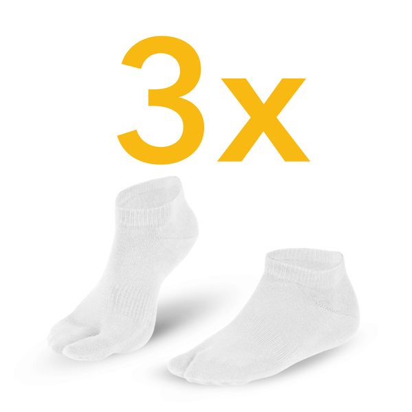 3-pack Traditionals Tabi Sneaker two-toe socks