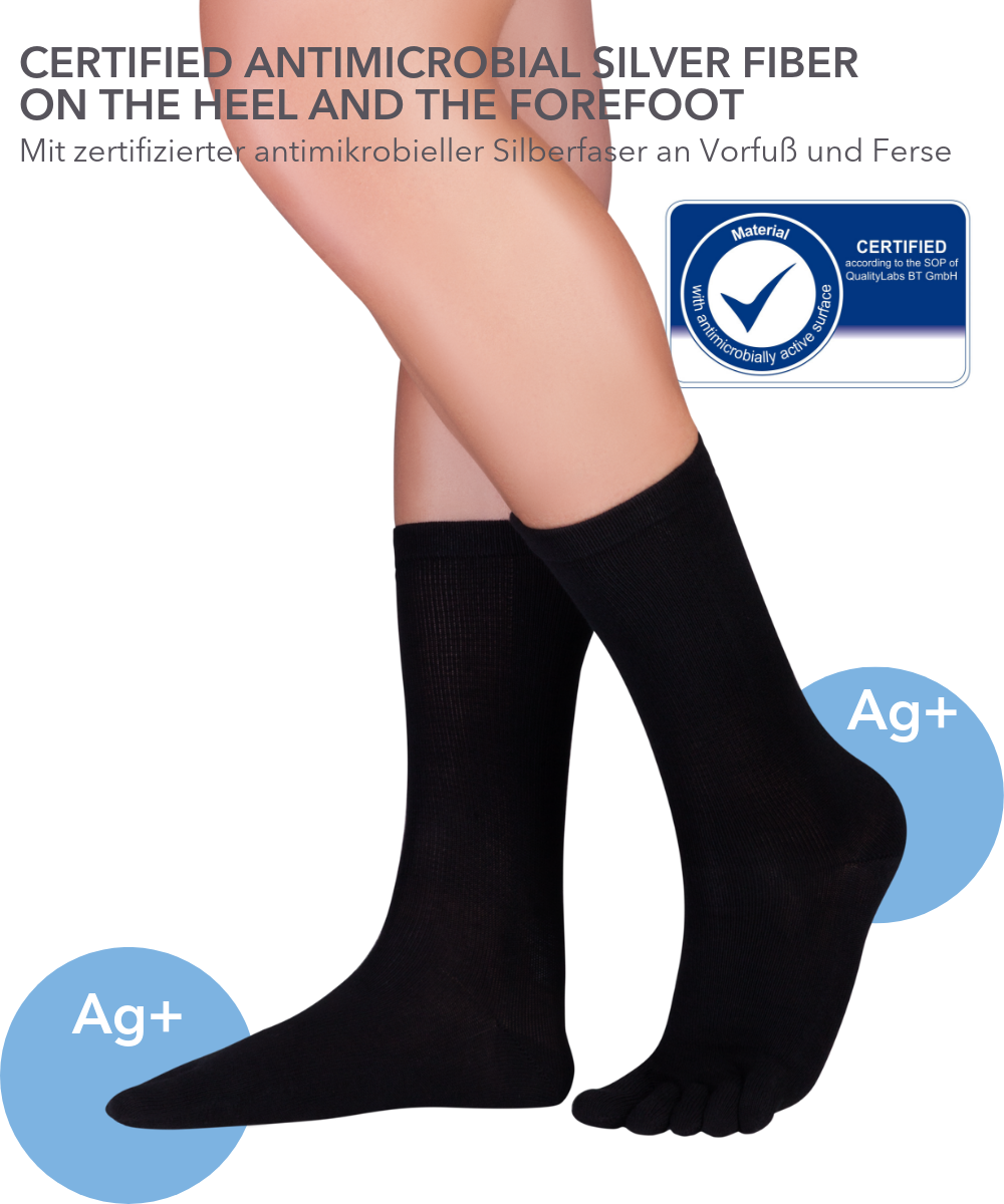 Knitido Dr. Foot Silver Protect chaussettes à orteils antimicrobien