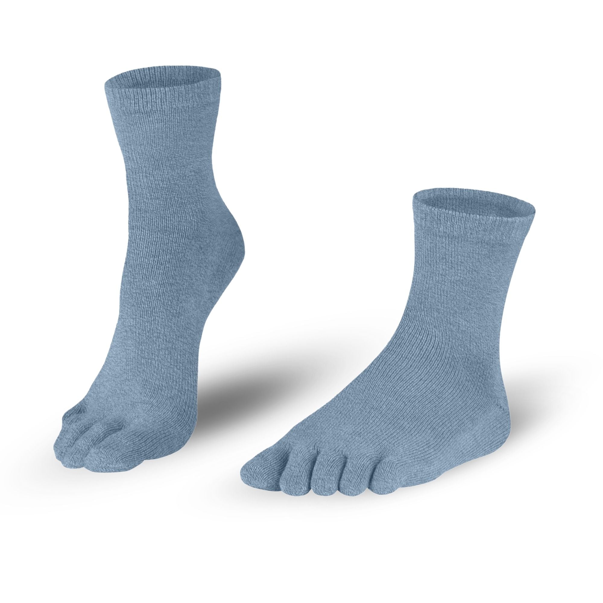 Chaussettes en cotonchaussettes à orteils en bleu-gris pour femmes et hommes