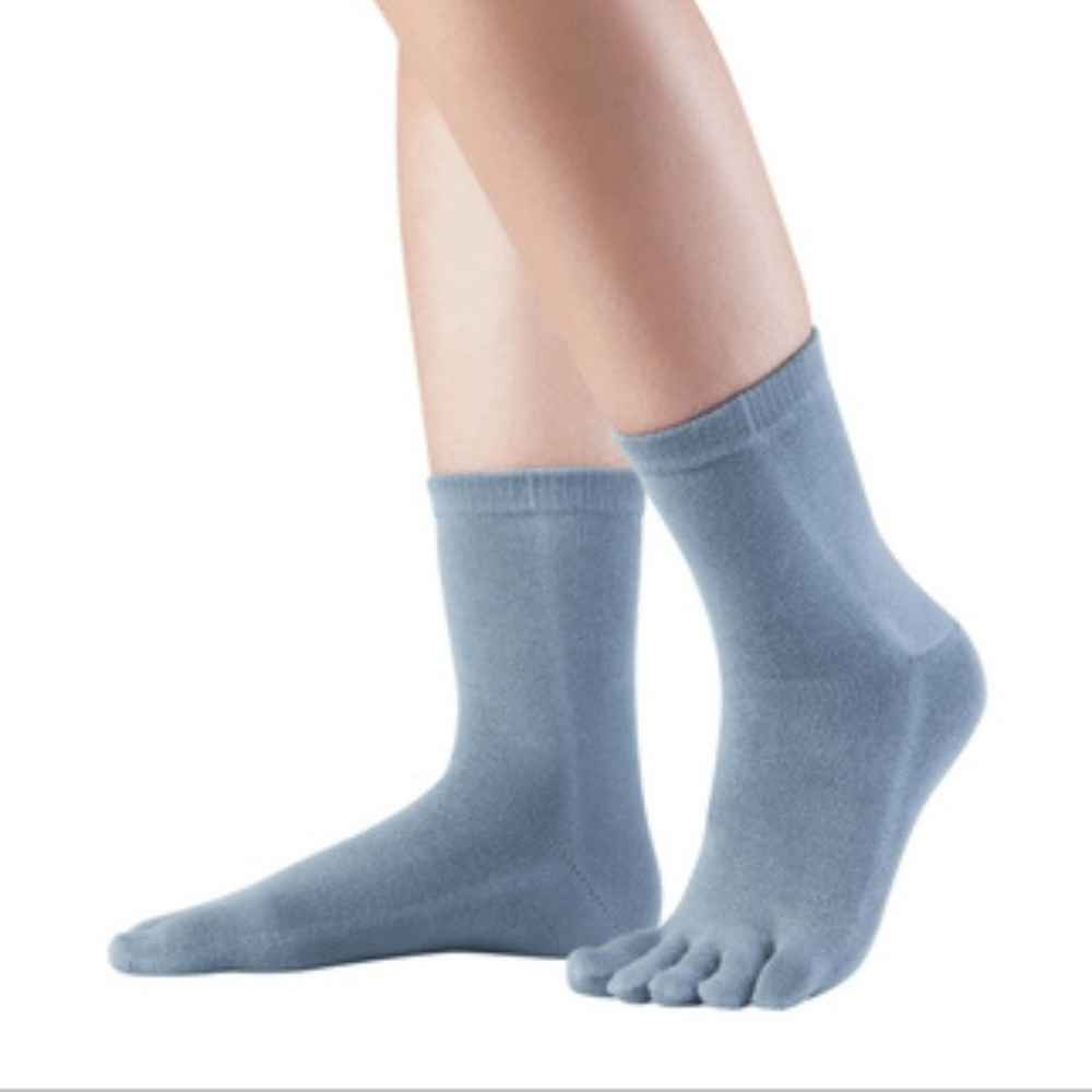 Katoenenteensokken sokken in blauw-grijs voor mannen en vrouwen