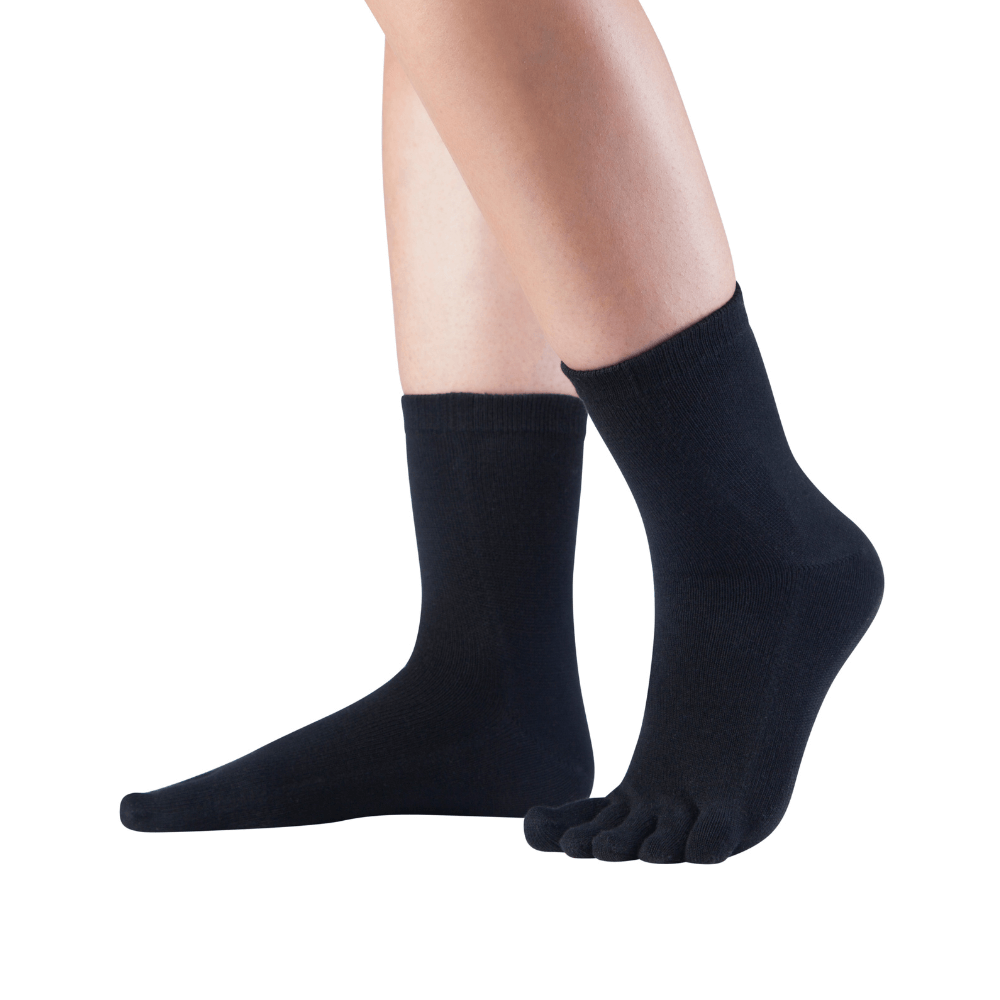 Katoenenteensokken sokken in zwart voor mannen en vrouwen