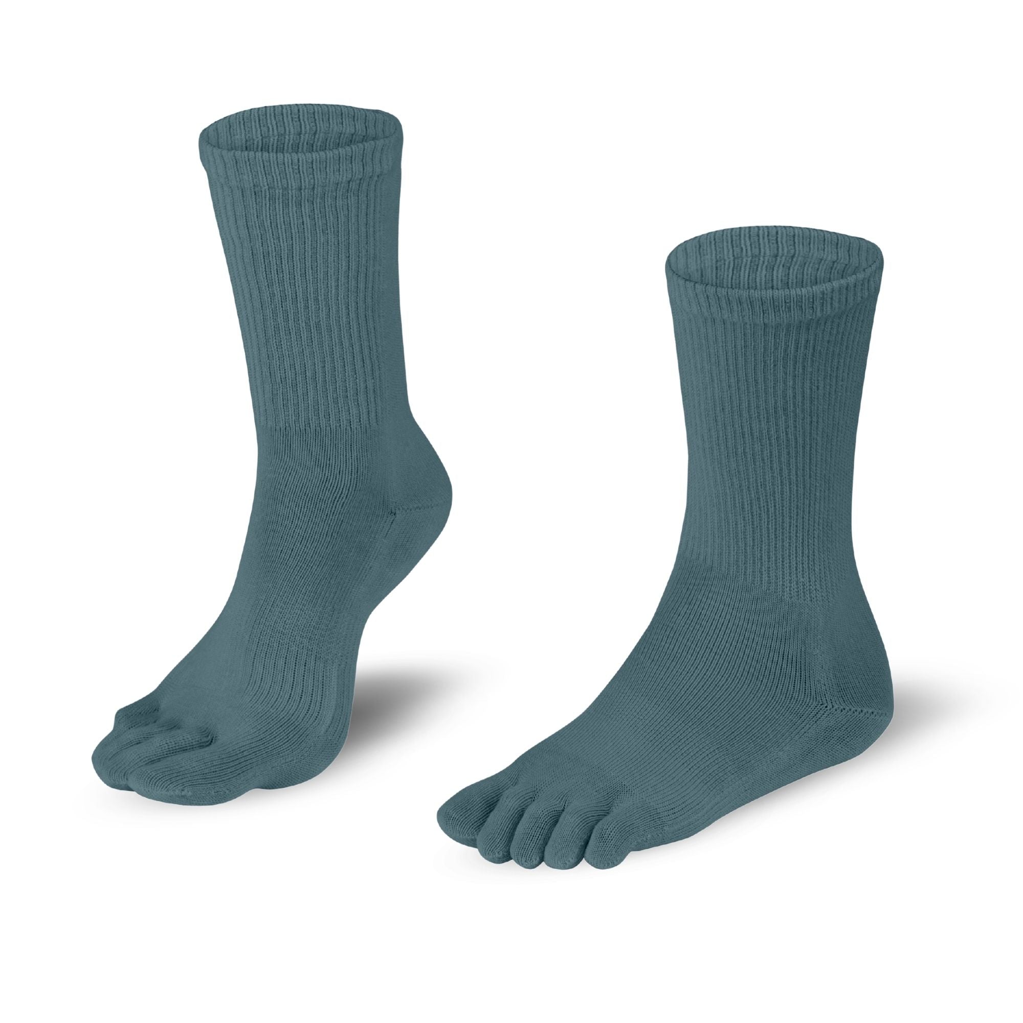 Dr. Foot Hallux Valgus chaussettes à orteils de Knitido en gris-bleu