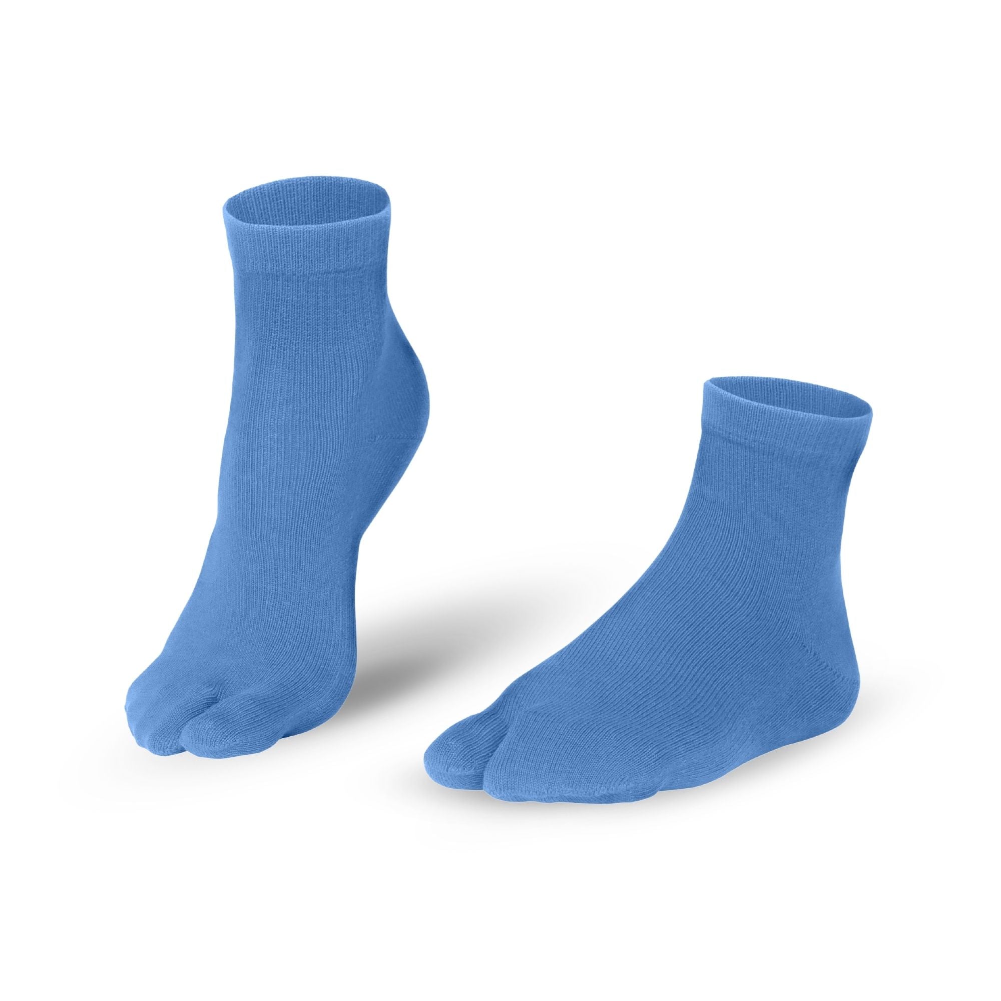 Knitido Calcetines Tabi Traditionals cortos de algodón en azul claro