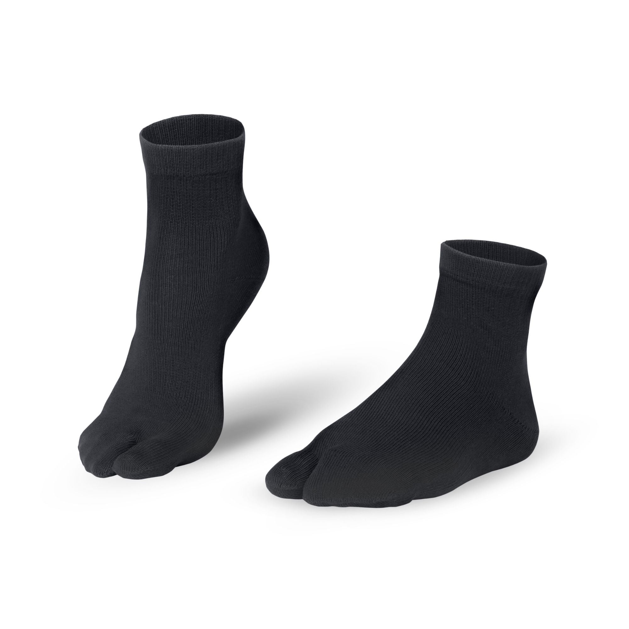 Knitido Traditionals Tabi socks short from cotton in Charcoal