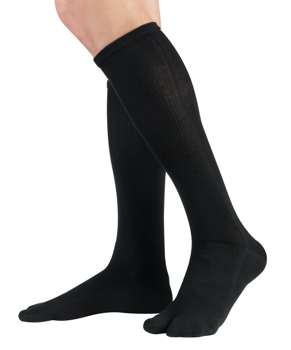 Knitido Traditionals Tabi Knee Socks - calcetines tradicionales japoneses de punta en negro 