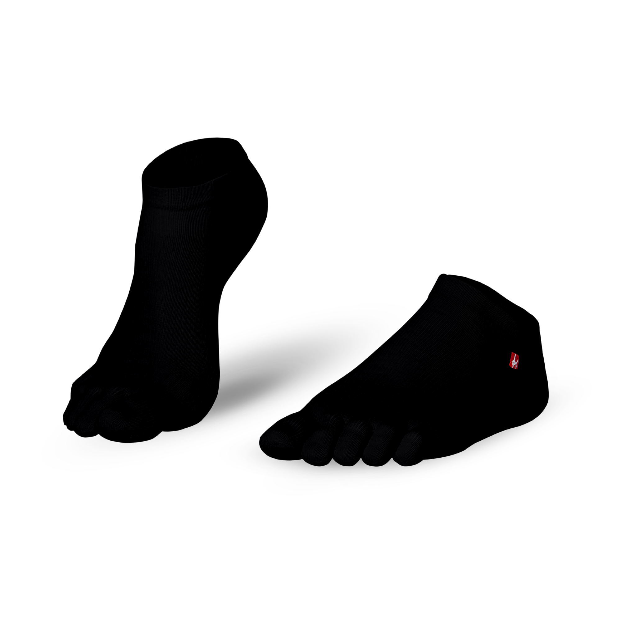Knitido Track and Trail Ultralite toe socks Midi in black