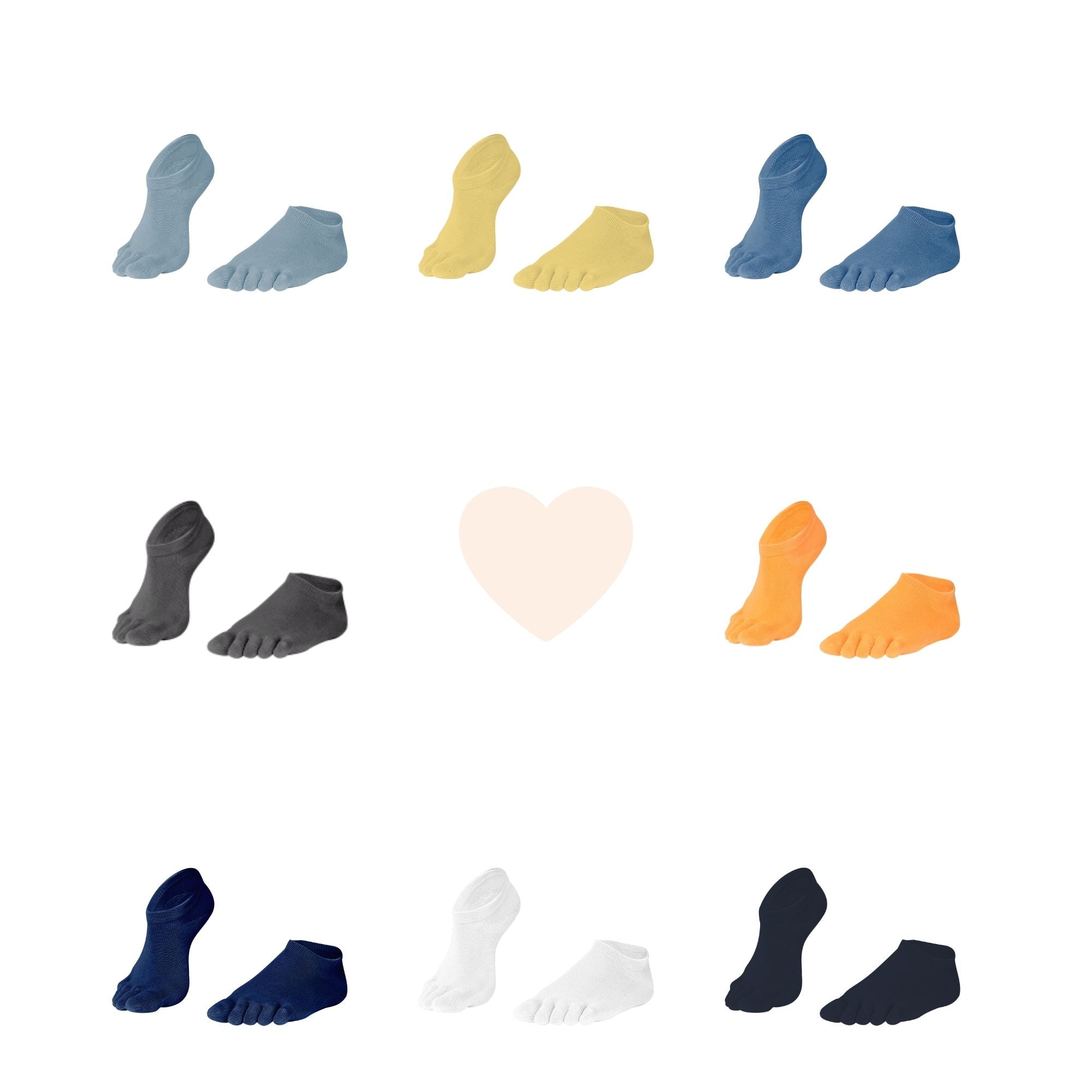 Knitido Everyday Essentials katoenen sneaker teensokken voor dagelijks gebruik in vele kleuren