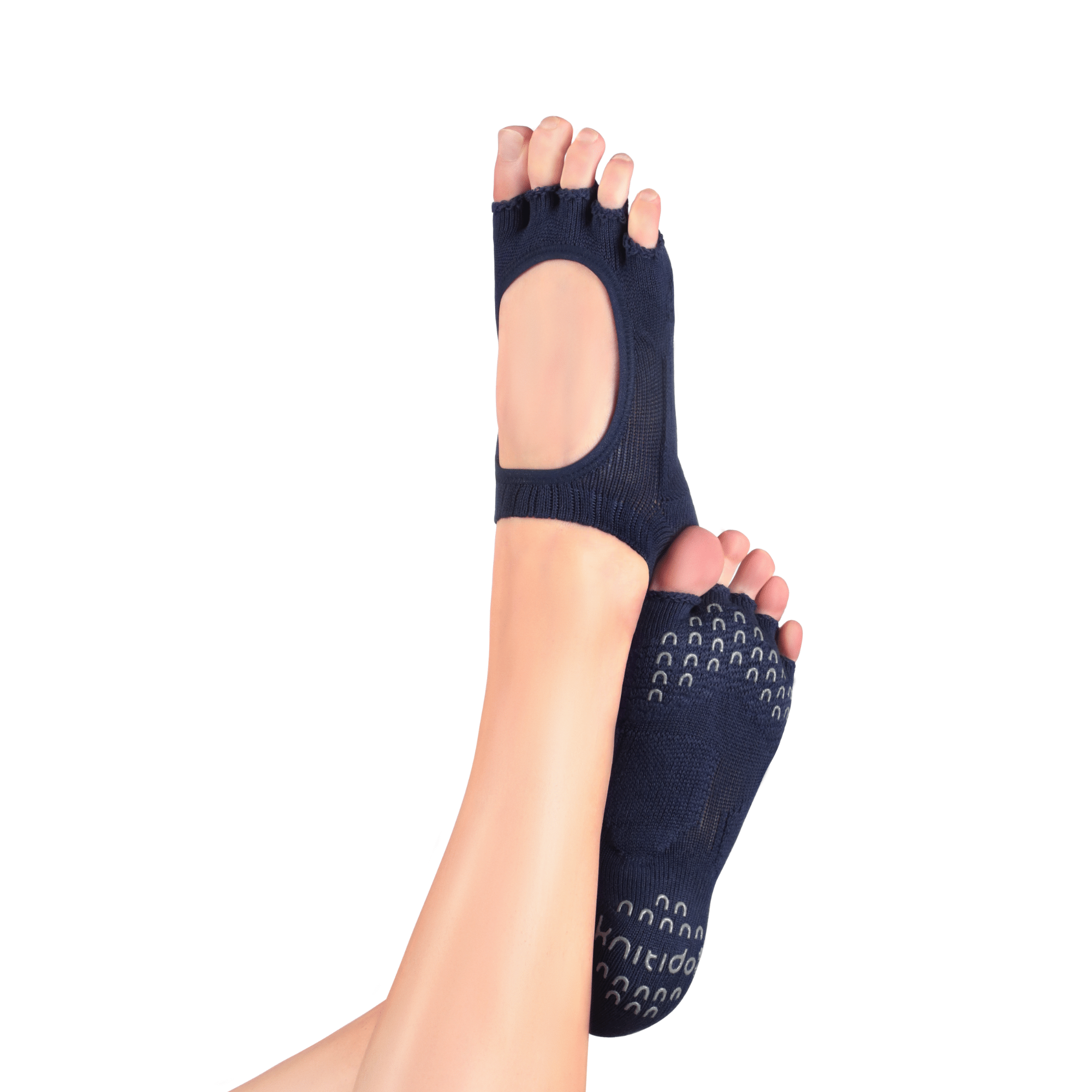 ABS Toe Socks for Yoga and Pilates blue