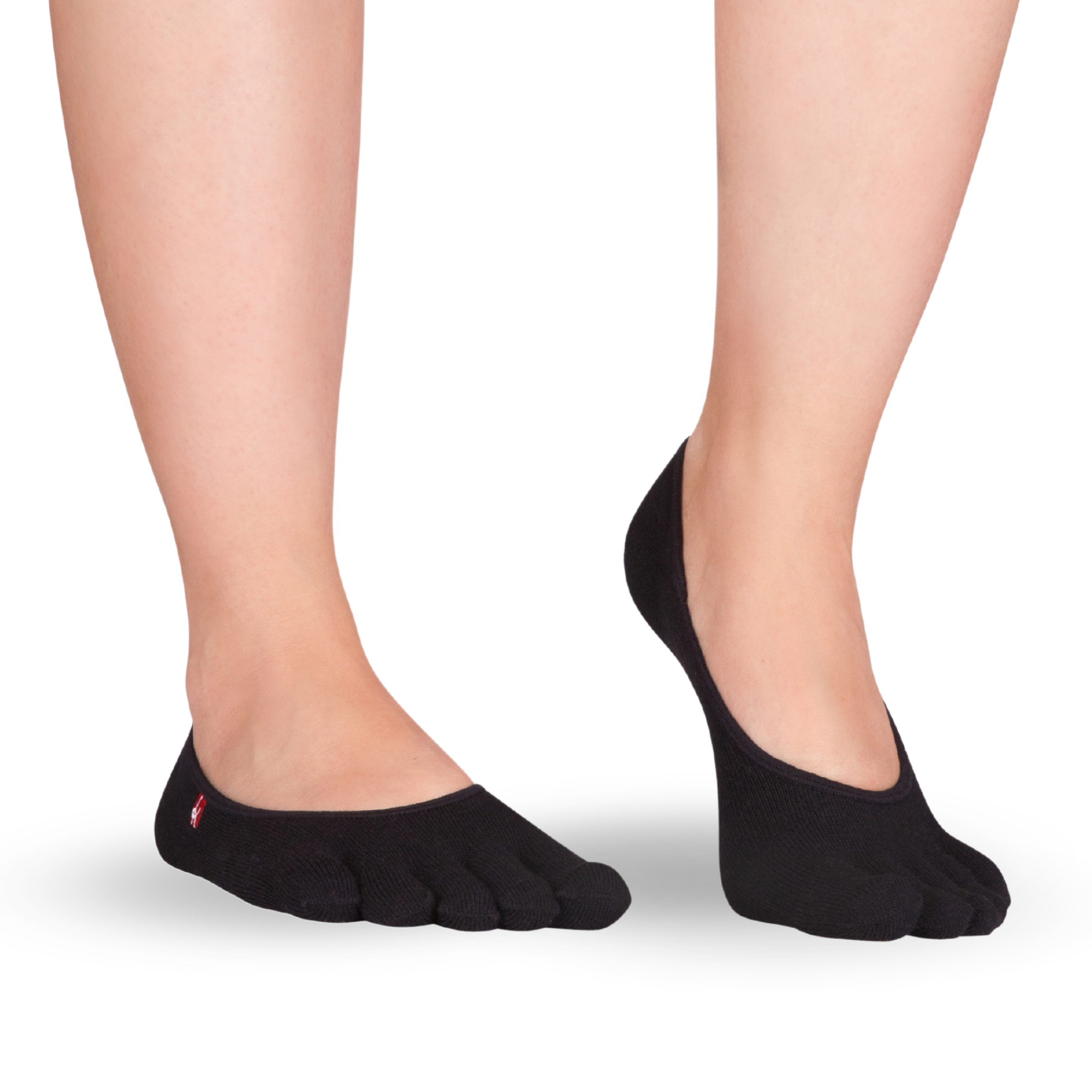 Knitido Zero Coolmax stivaletti a punta da donna calze con dita in nero