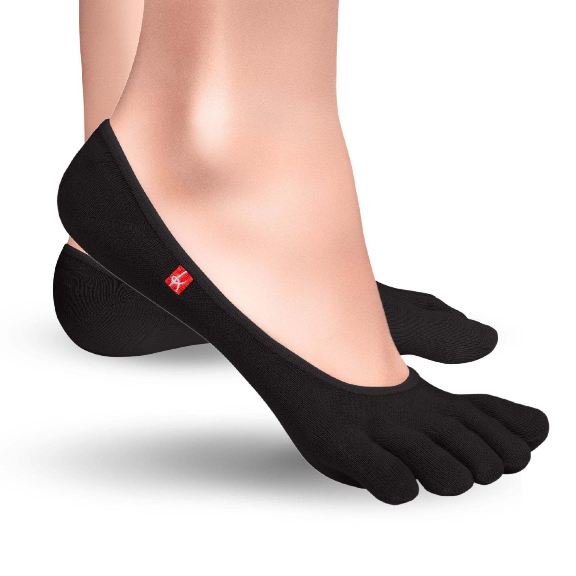 Knitido Calcetines Zero Coolmax Toe para mujer en negro