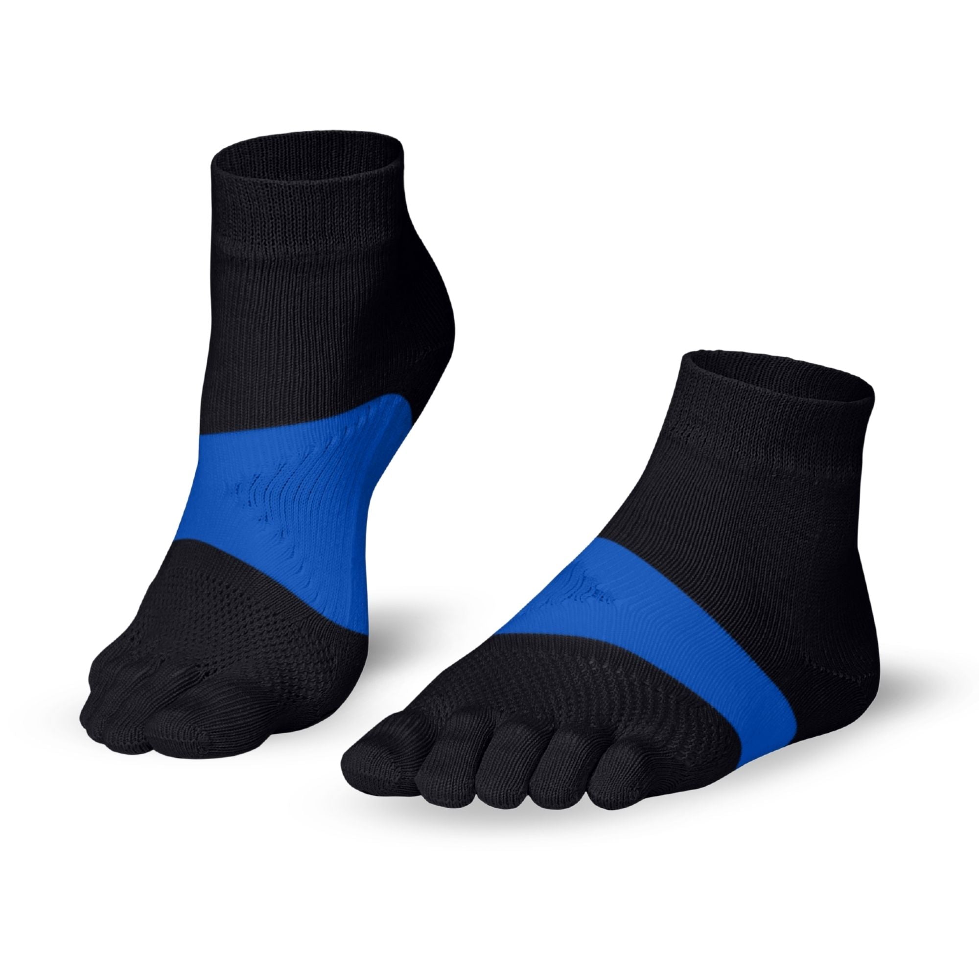 Knitido Marathon chaussettes à orteils pour le sport et les courses de longue distance en navy / bleu