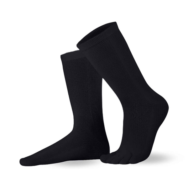 Knitido Essentials toe socks from cotton in black