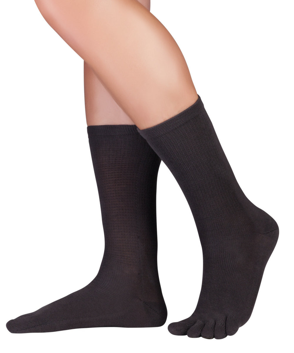 Knitido DR. FOOT SILVER PROTECT ANTIMIKROBIELLE chaussettes à orteils Mollet chaussettes à orteils EN Coton (87%) RÉSISTANT À LA CUISINE AVEC FIL D'ARGENT en Anthracite