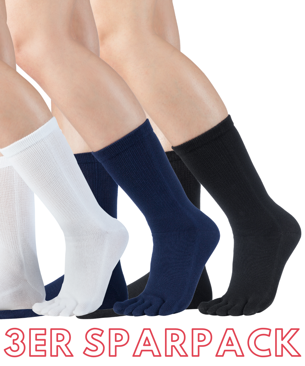 Knitido ESSENTIALS bombažne nogavice za vsakodnevno nošenje v beli, mornarski in črni barvi