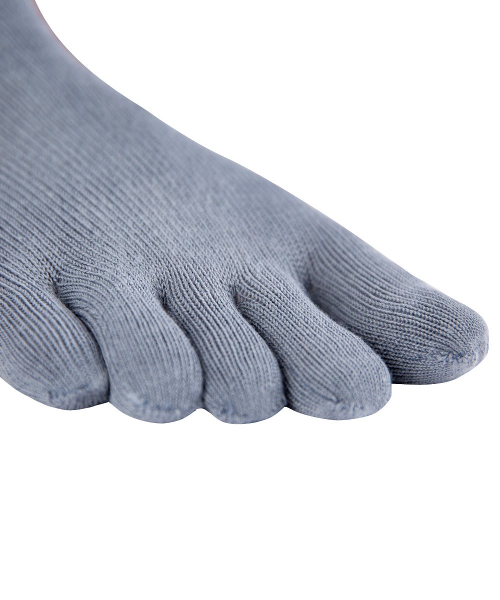 Toes for Knitido SHORT COTTON-teensokken FOR EVERYDAY in blauw-grijs 