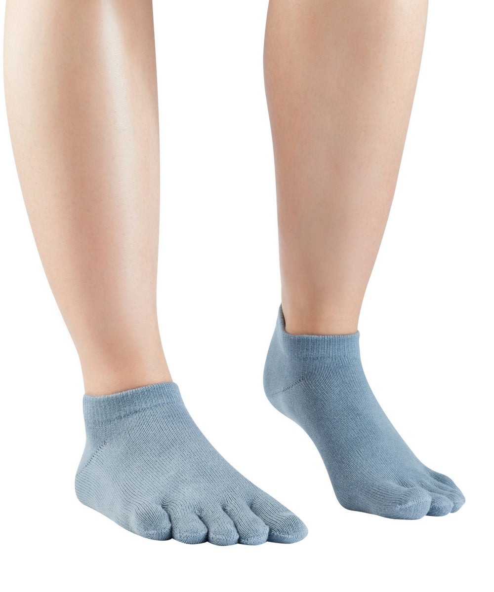 Kratke nogavice Knitido iz bombaža za vsak dan v modro-sivi barvi 