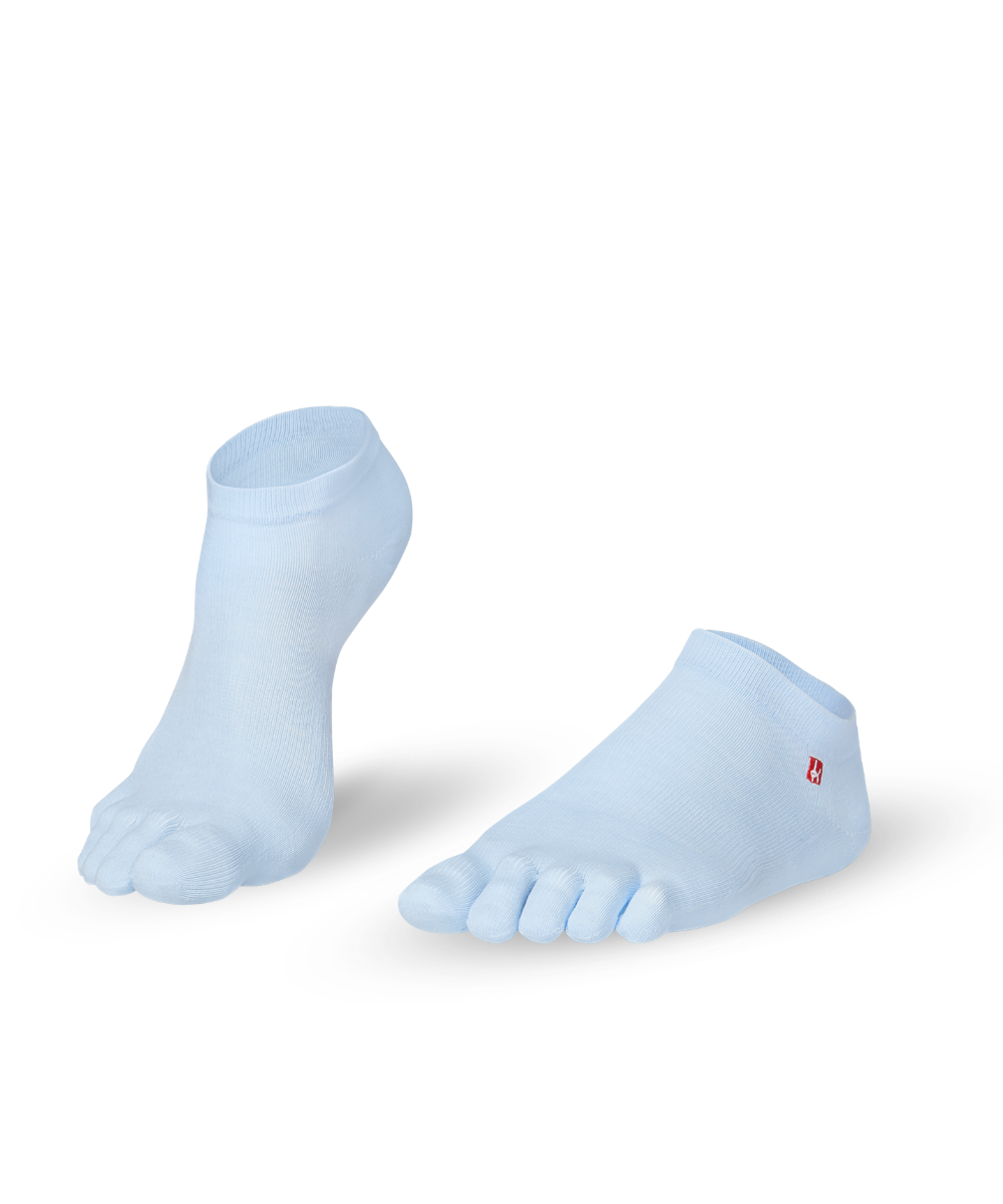 chaussettes à orteils Baskets Coolmax de Knitido Track & Trail ultralite fresh en bleu clair