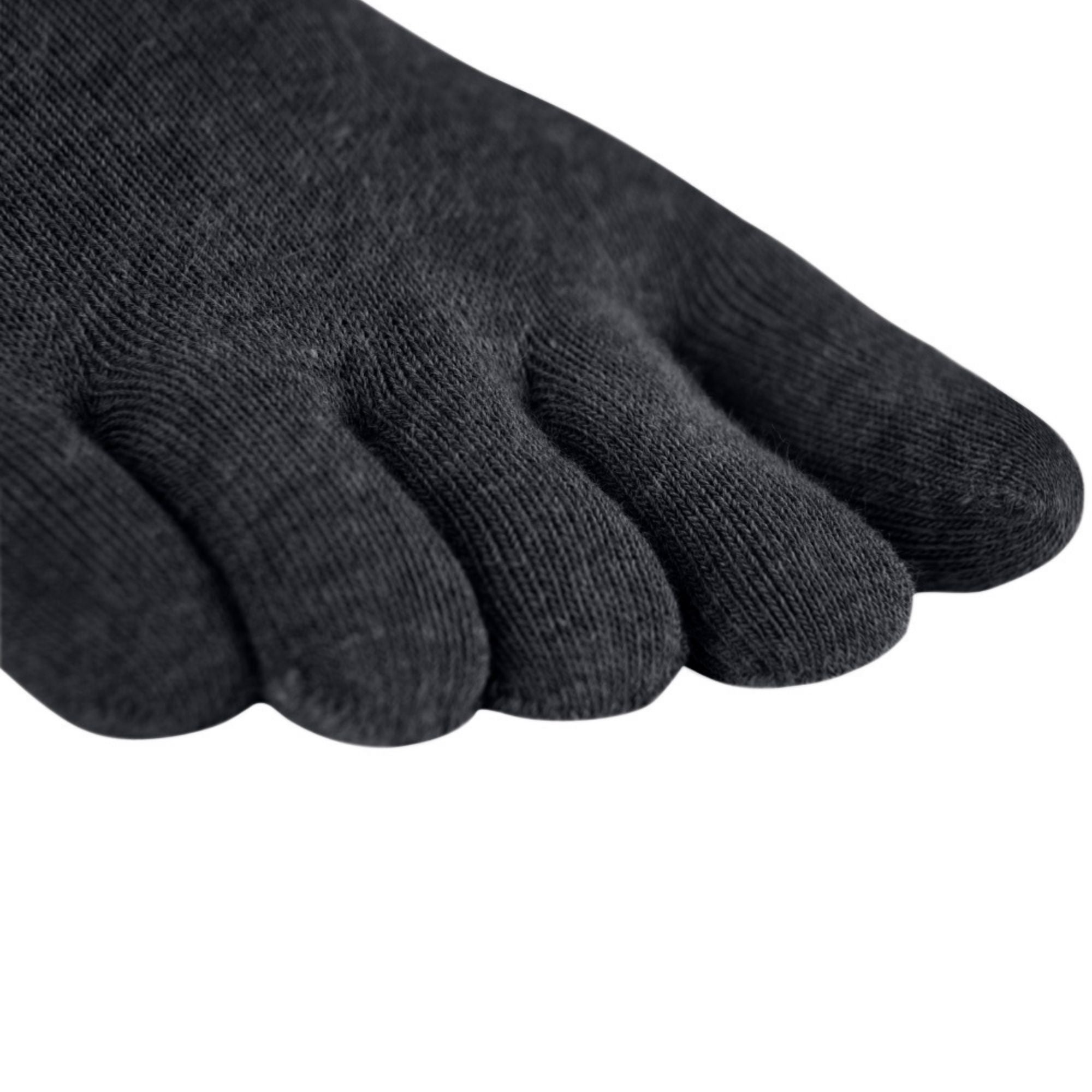 3er Sparpack Sport-Zehensocken aus Coolmax und Baumwolle von Knitido in charcoal grey
