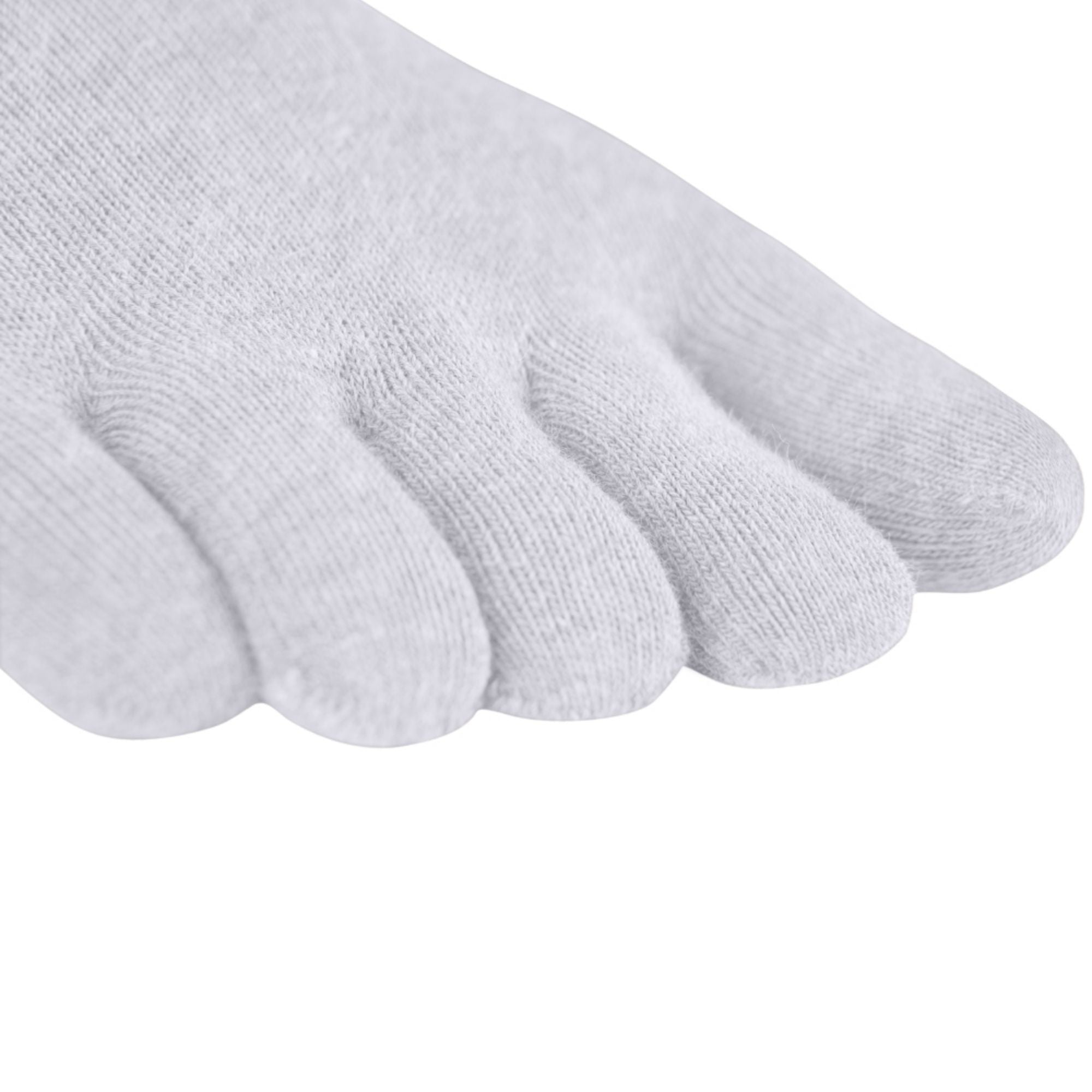 3-pack sports toe socks from Coolmax and cotton from Knitido in white