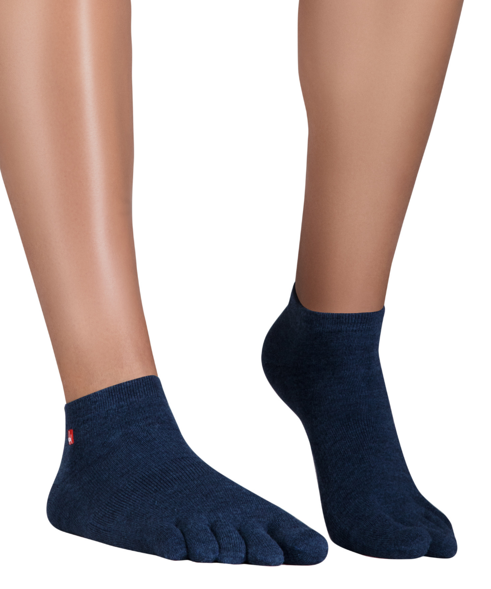Paquete de 3 calcetines deportivos de Coolmax y algodón de Knitido en azul marino