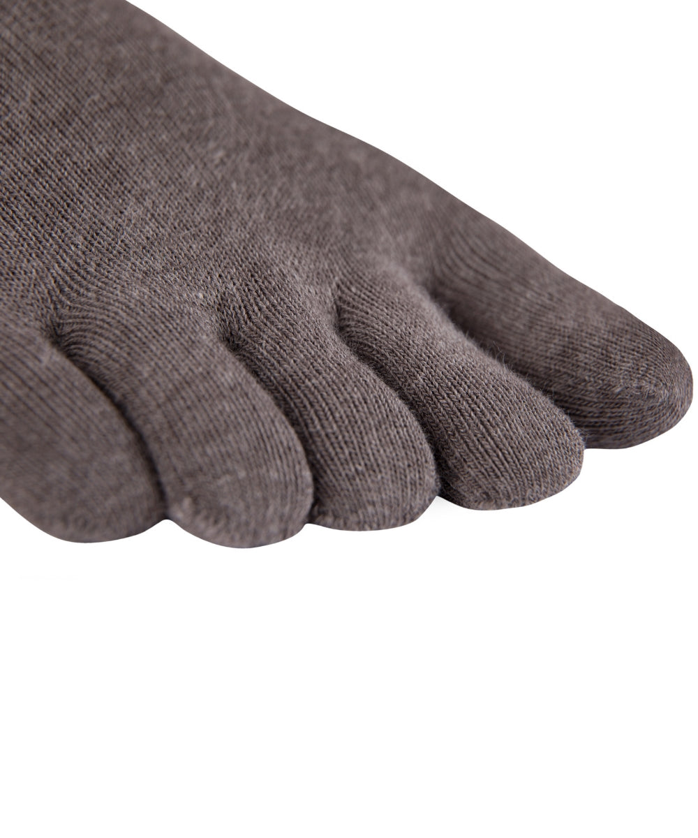 3 pakete športnih nogavic s prsti iz materiala Coolmax in bombaža iz Knitida v sivi barvi