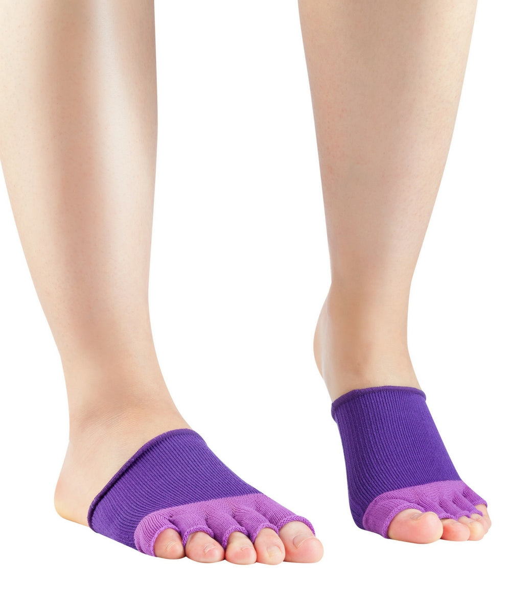 Knitido Dr. Foot Hallux-Valgus Compression Bands with strong compression effect, colour purple 