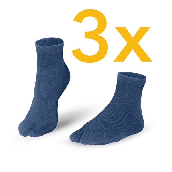 Kratke nogavice Essentials Tabi, 3 pakiranja - Knitido®