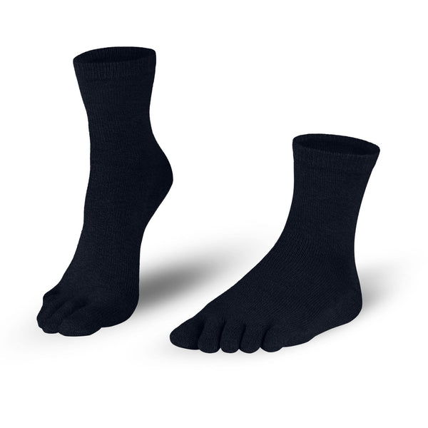 Knitido Essentials Midi | cotton toe socks socks in black for men and women