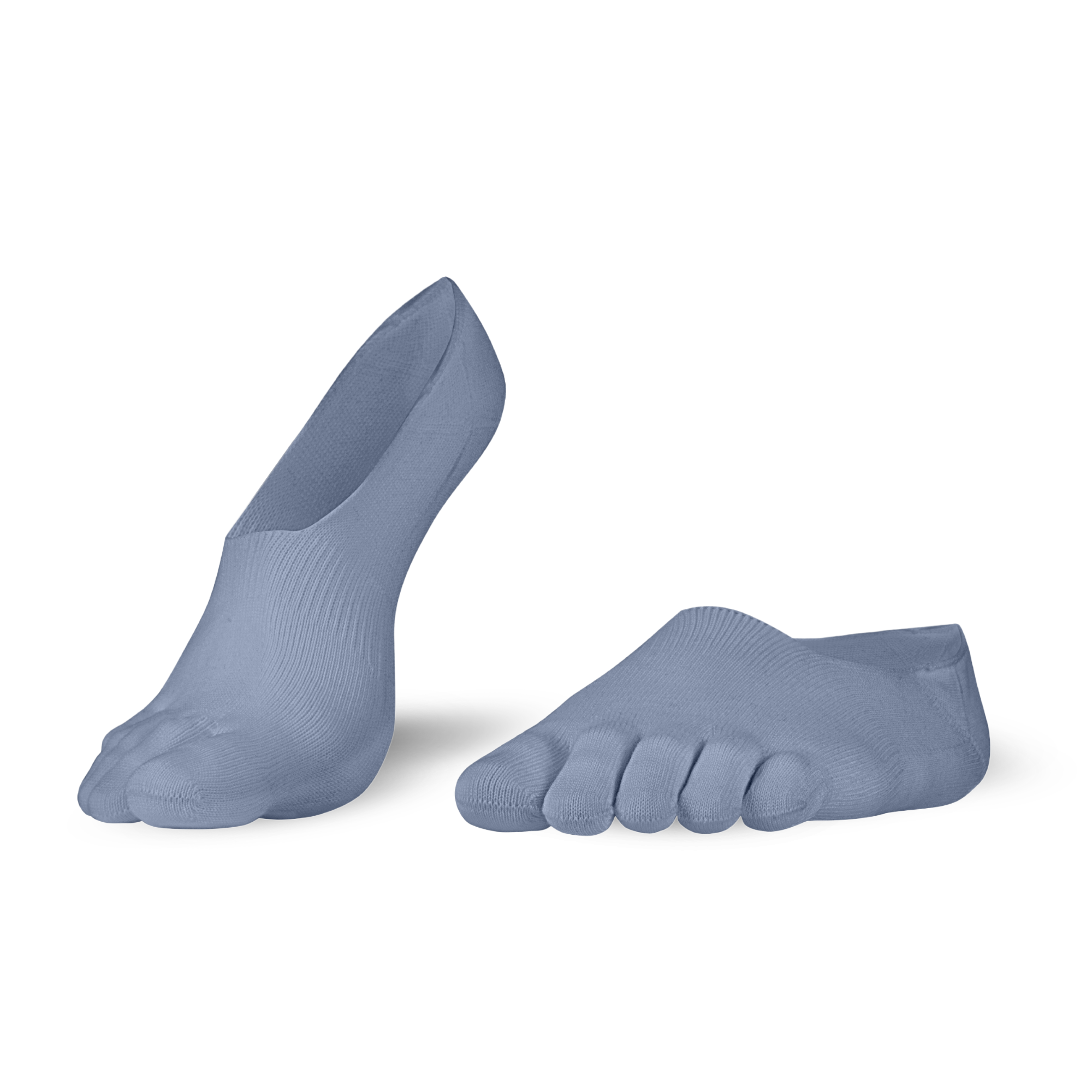 Nogavice za prste Knitido Essentials No Show Toe Socks v modro-sivi barvi 