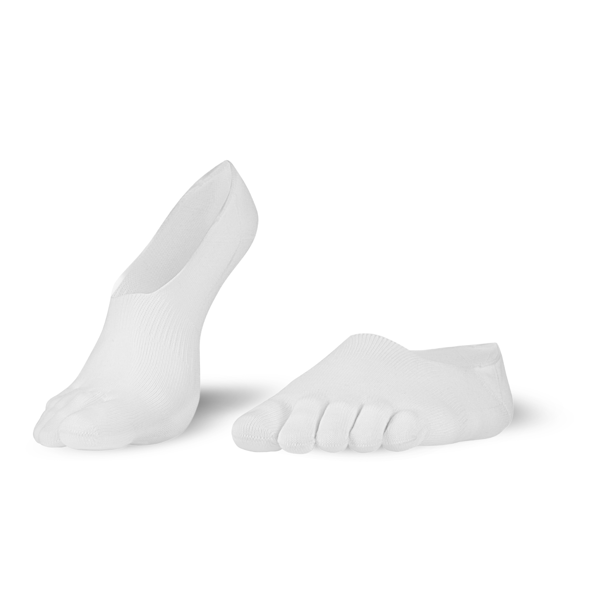 calze con dita Knitido Stivaletti a punta Essentials No Show di colore bianco