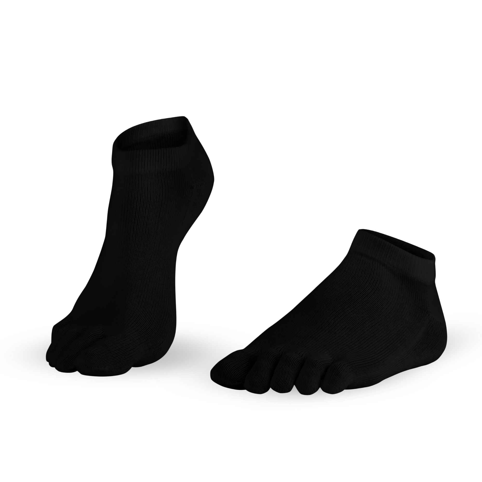 7007-Dr-Foot-Silver-Protect-Sneaker calze con dita nero uomo donna argento fibra