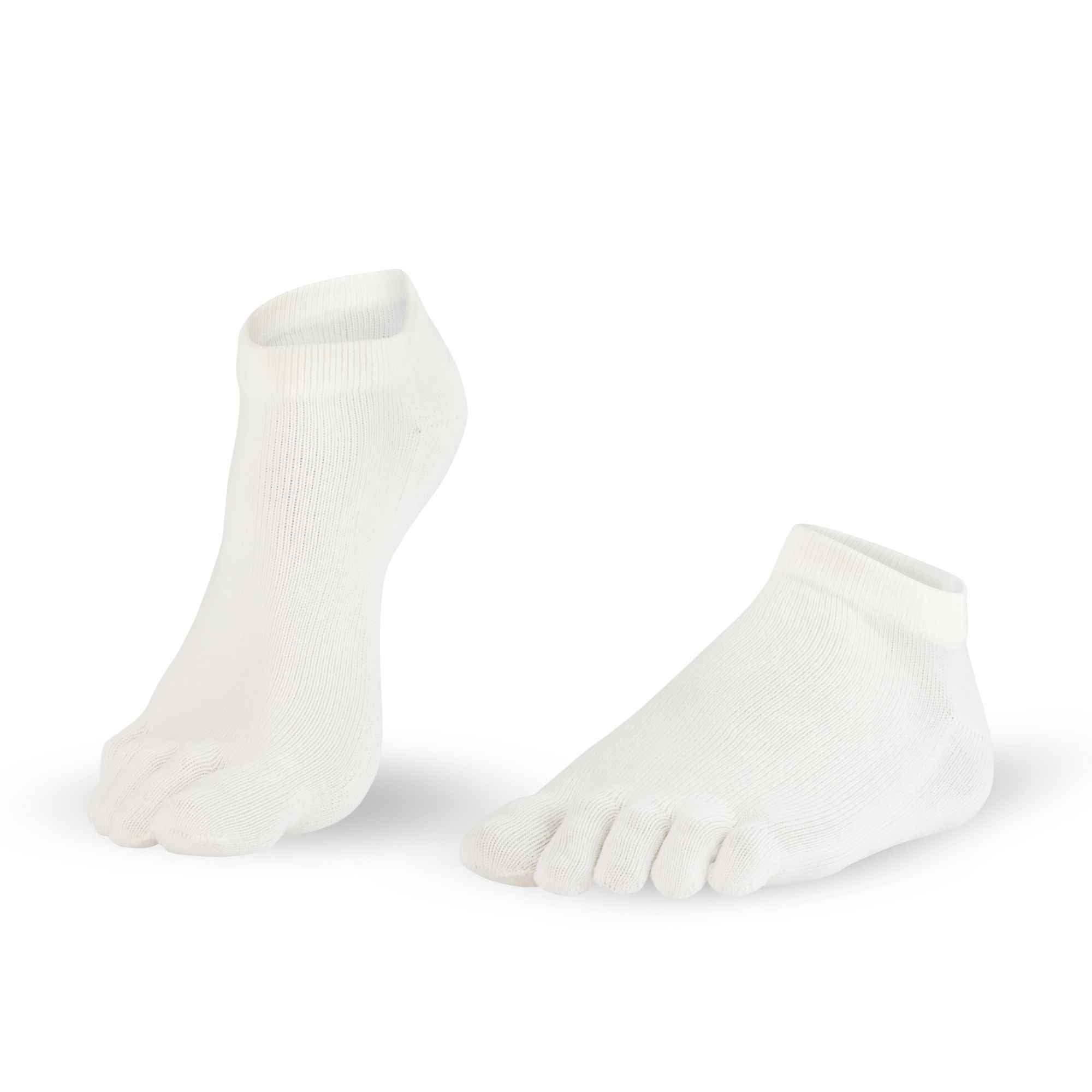7-Dr-Foot-Silver-Protect-Sneaker calze con dita bianco uomini donne argento fibra